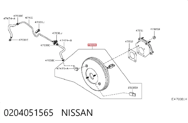 Підсилювач гальм Nissan Qashqai I