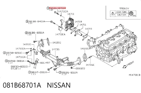  081B68701A Nissan/Infiniti