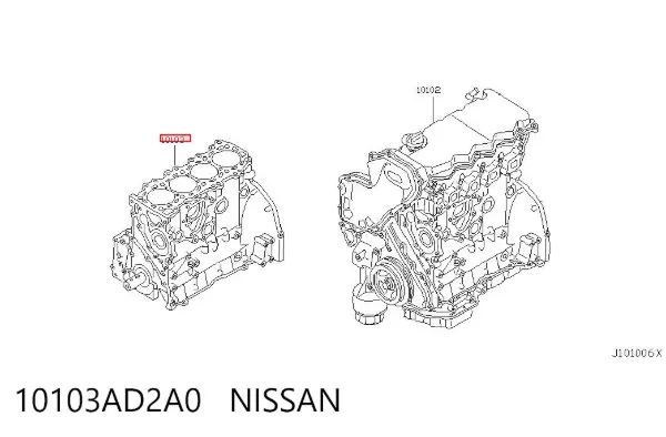  10103AD2A0 Nissan/Infiniti