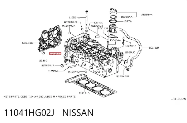  11041HG02J Nissan/Infiniti
