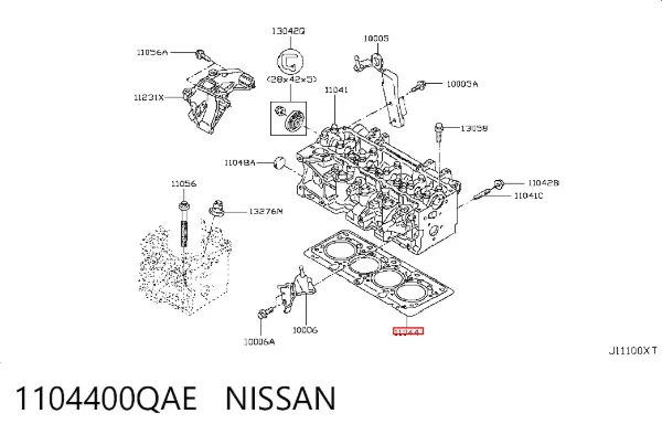 Прокладка ГБЦ Nissan Note E11