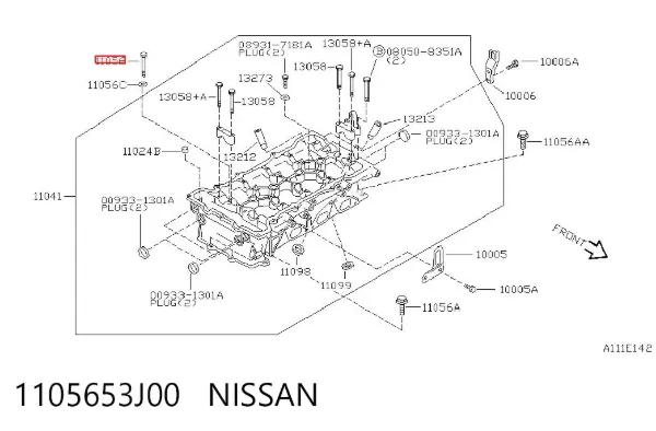 Болт ГБЦ 1105653J00 Nissan/Infiniti