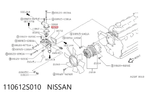  110612S010 Nissan/Infiniti