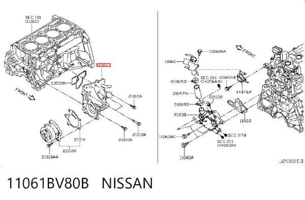  11061BV80B Nissan/Infiniti
