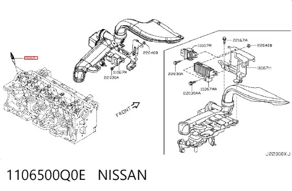 Свічка накалу 1106500Q0E Nissan/Infiniti