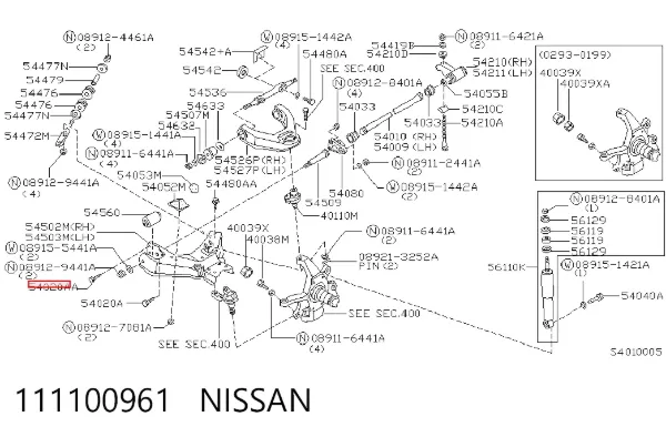  111100961 Nissan/Infiniti