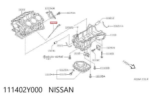 Масляний щуп Nissan Maxima A32