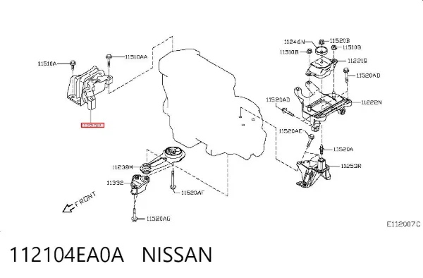  112104EA0A Nissan/Infiniti