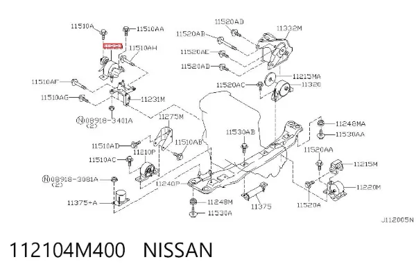  112104M400 Nissan/Infiniti