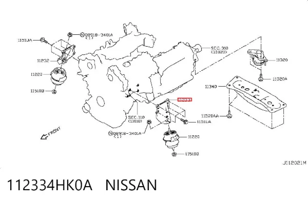  112334HK0A Nissan/Infiniti