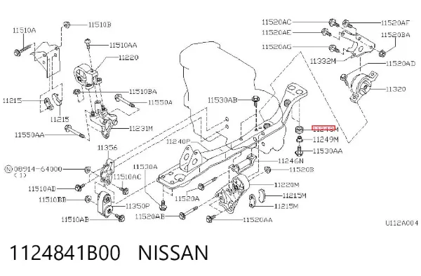 1124841B00 Nissan/Infiniti