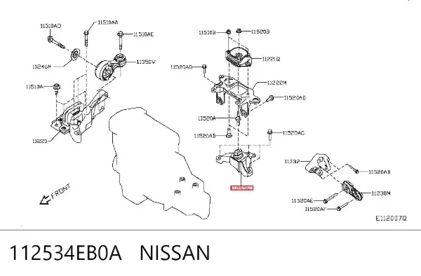  112534EB0A Nissan/Infiniti