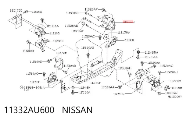  11332AU600 Nissan/Infiniti