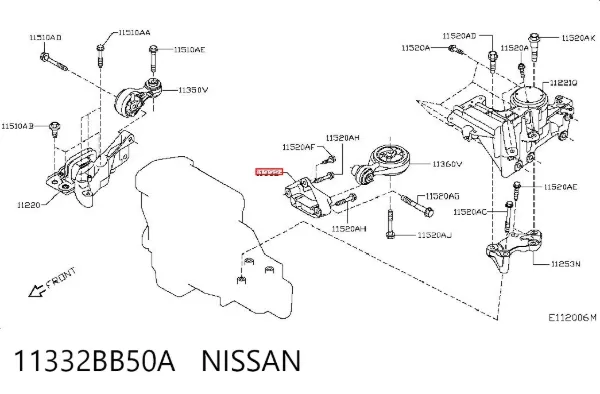  11332BB50A Nissan/Infiniti