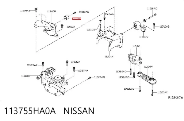  113755HA0A Nissan/Infiniti