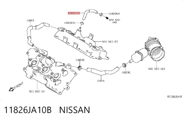 11826JA10B Nissan/Infiniti