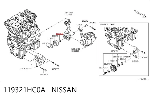  119321HC0A Nissan/Infiniti