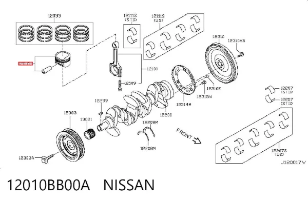  12010BB00A Nissan/Infiniti