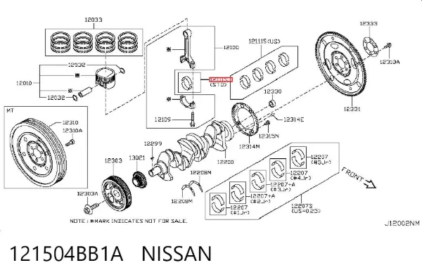  121504BB1A Nissan/Infiniti