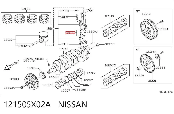  121505X02A Nissan/Infiniti