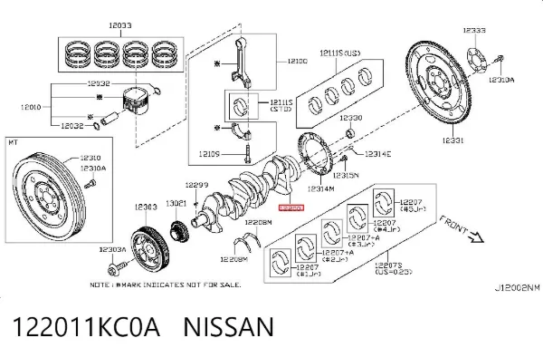 Колінвал Nissan JUKE JPN