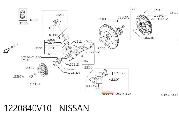  1220840V10 Nissan/Infiniti