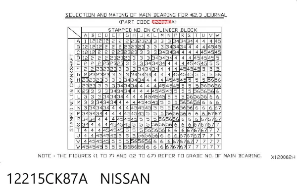  12215CK87A Nissan/Infiniti