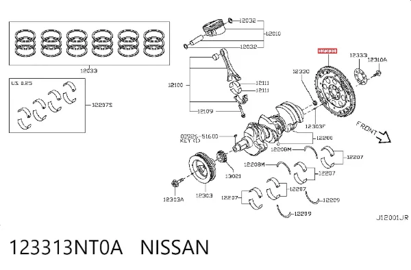 Маховик Nissan Teana J32