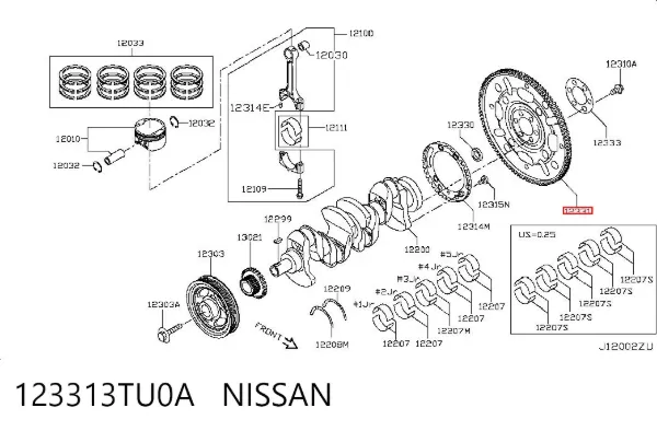 Маховик Nissan Rogue T32U
