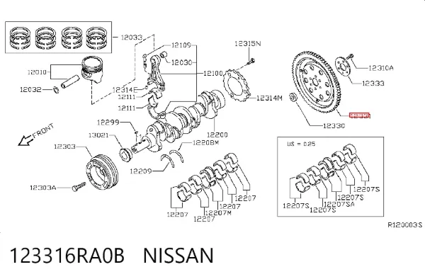 Маховик 123316RA0B Nissan/Infiniti