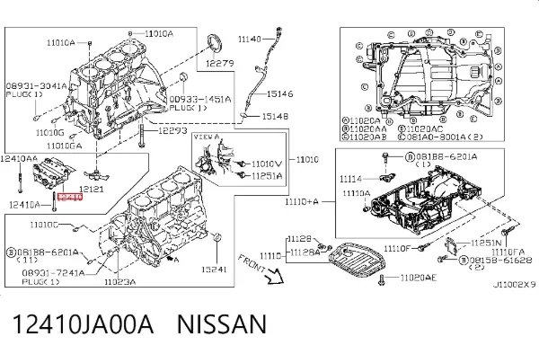  12410JA00A Nissan/Infiniti
