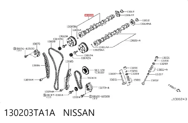 Розподільний вал впускний Nissan Rogue T32U