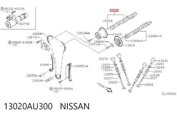 Розподільний вал впускний 13020AU300 Nissan/Infiniti