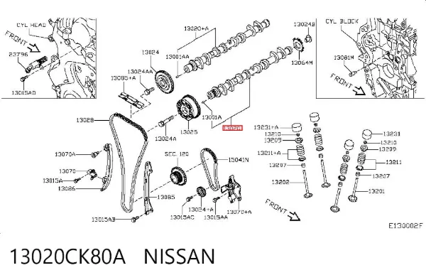  13020CK80A Nissan/Infiniti