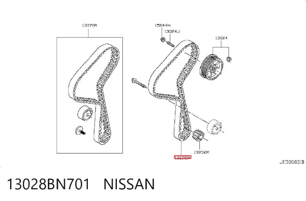 Ремінь ГРМ 13028BN701 Nissan/Infiniti