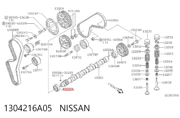 Сальник распредвала Nissan Maxima J30