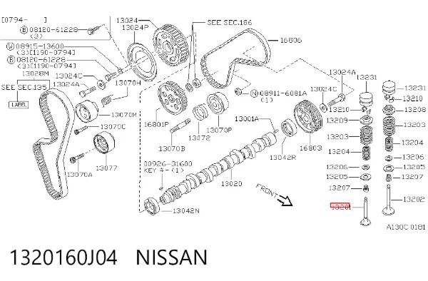 Клапан впускний O71024 Japan Cars