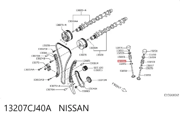 Сальник клапана Nissan JUKE JPN