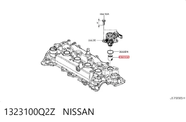 Гідрокомпенсатор 1323100Q2Z Nissan/Infiniti