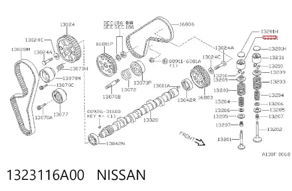 Гідрокомпенсатор 1323116A00 Nissan/Infiniti