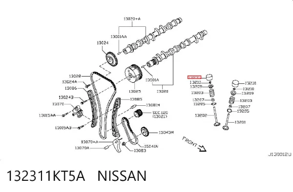 Гідрокомпенсатор 132311KT5A Nissan/Infiniti