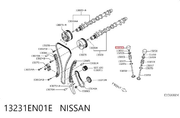 Гідрокомпенсатор 13231EN01E Nissan/Infiniti