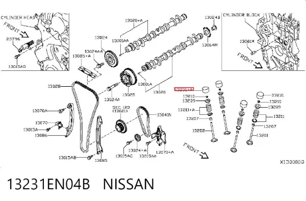 Гідрокомпенсатор 13231EN04B Nissan/Infiniti