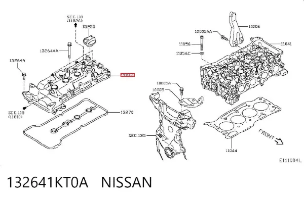 Клапанна кришка 132641KT0A Nissan/Infiniti
