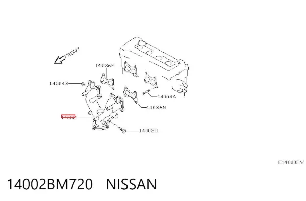 Випускний колектор 14002BM720 Nissan/Infiniti