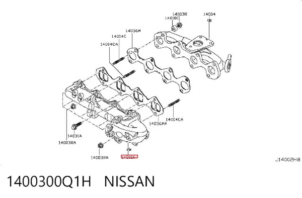Впускний колектор 1400300Q1H Nissan/Infiniti
