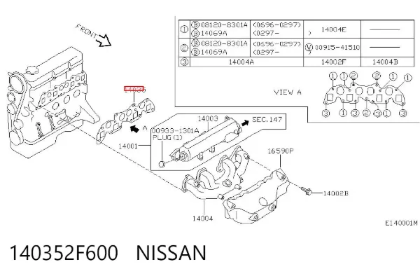  140352F600 Nissan/Infiniti