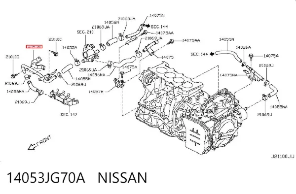  14053JG70A Nissan/Infiniti