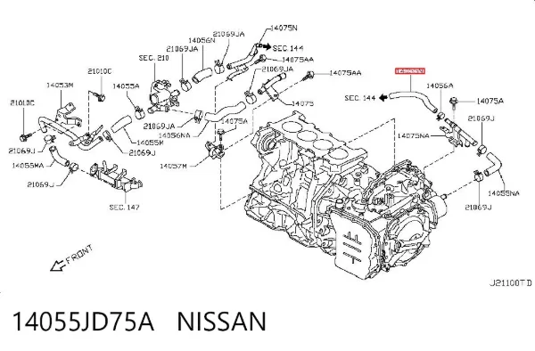  14055JD75A Nissan/Infiniti