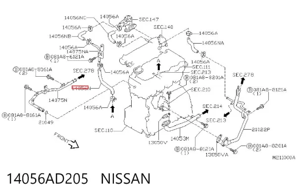  14056AD205 Nissan/Infiniti